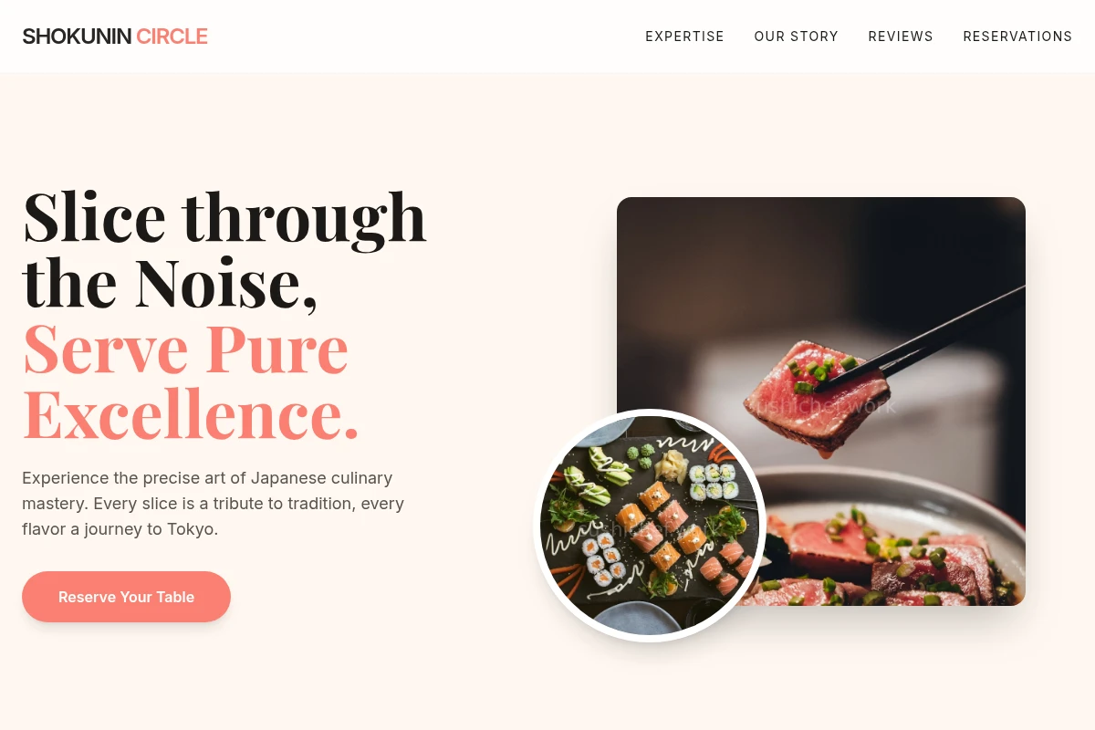 Reservation Japanese Food